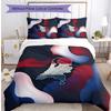 Netherlands Football Printed Bedding 3 Piece Set Cozy Breathable Bed Cover Set as Housewarming Holiday Gift