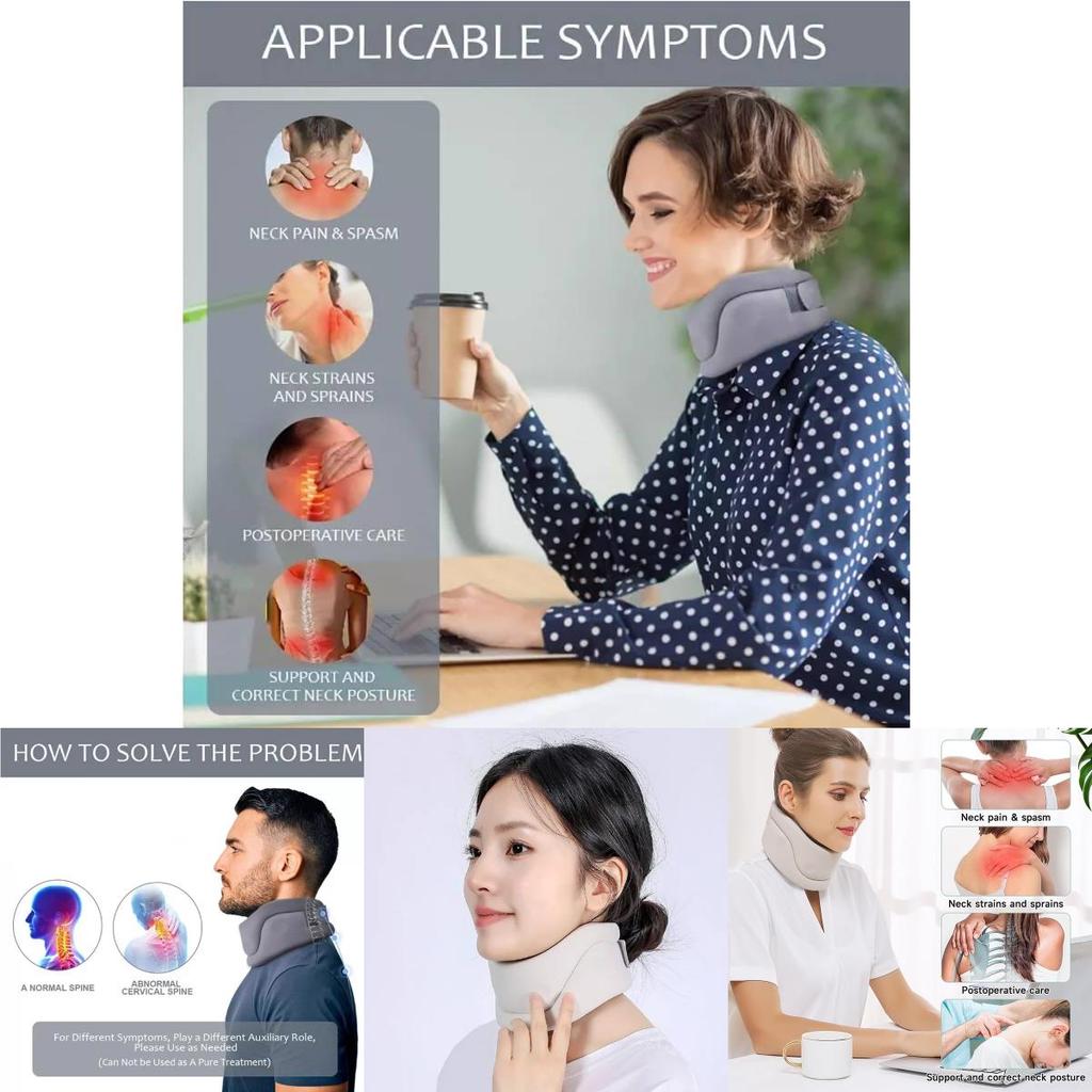 Comfortable And Breathable Neck Support Pillow For Correcting Forward Head Posture