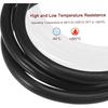 MECCANIXITY Vacuum Silicone Tubing Hose 1/4" ID 1/8" Wall Thick 10ft Black High Temperature for Engine