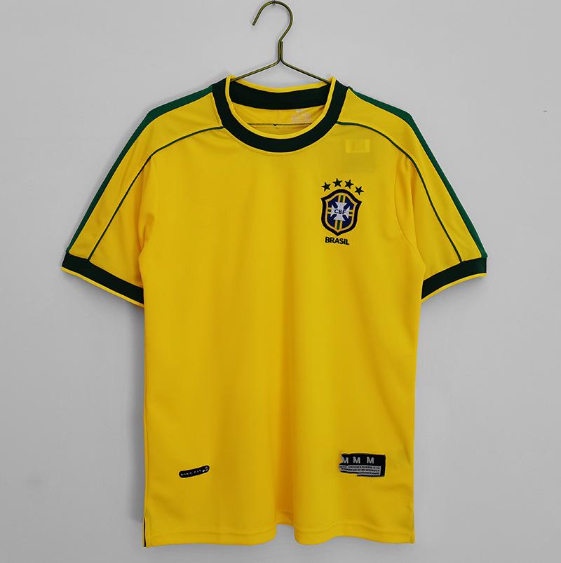 Brazilian Retro Classic Multi-Season Jersey Fan Version Short-Sleeved Home Football Jersey