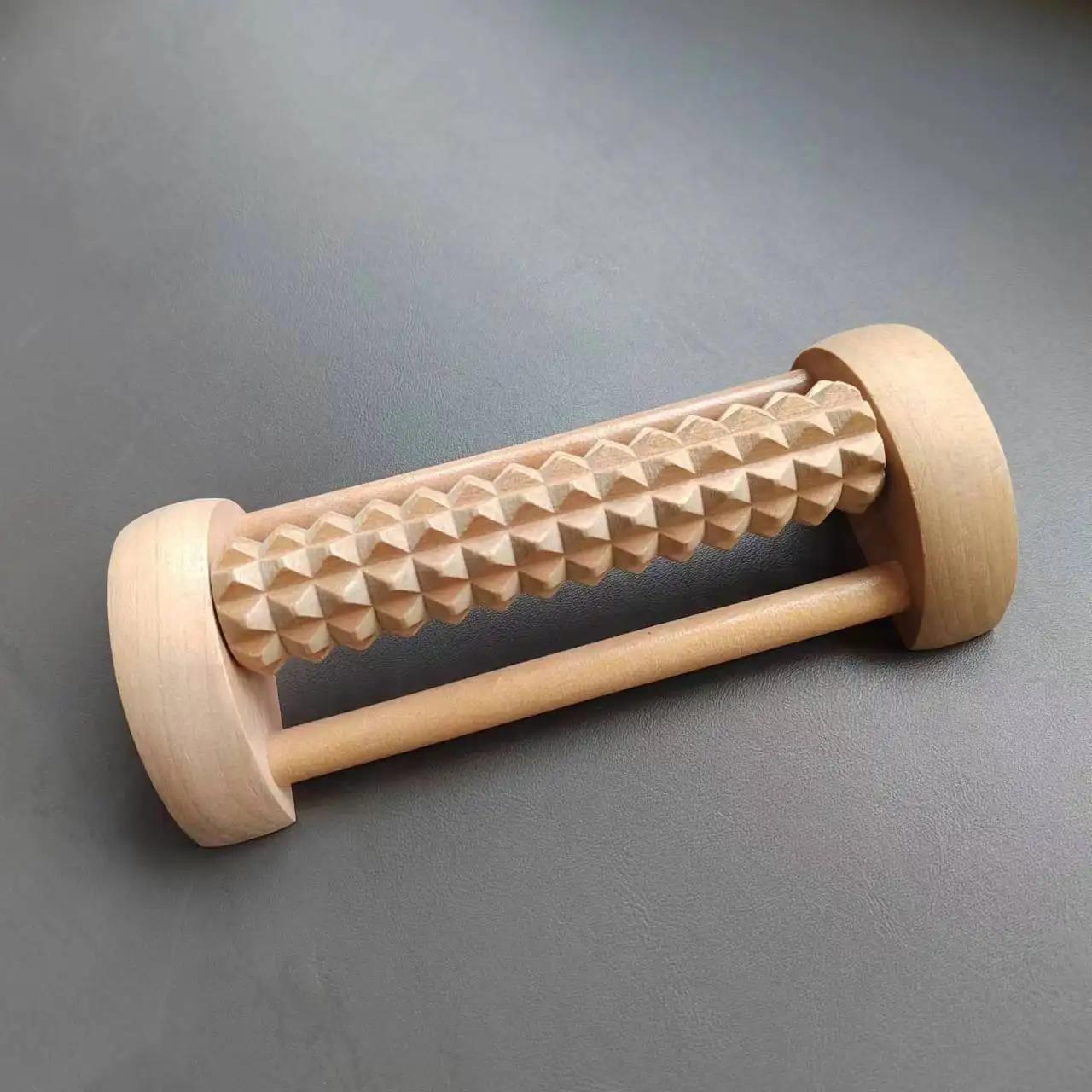 Foot Sole Massager Wooden Roller Type Solid Wood Foot And Leg Massager Acupoint Ball For Plantar Fasciitis Travel Type Foot