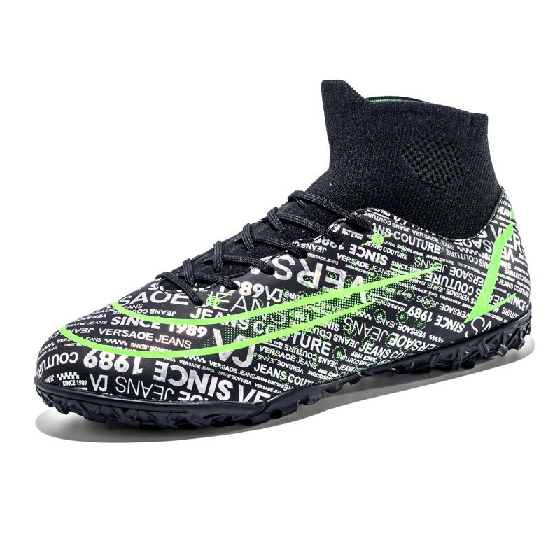 1233 large size high top football shoes new indoor and outdoor training shoes AG student football shoes TF broken nail shoes women