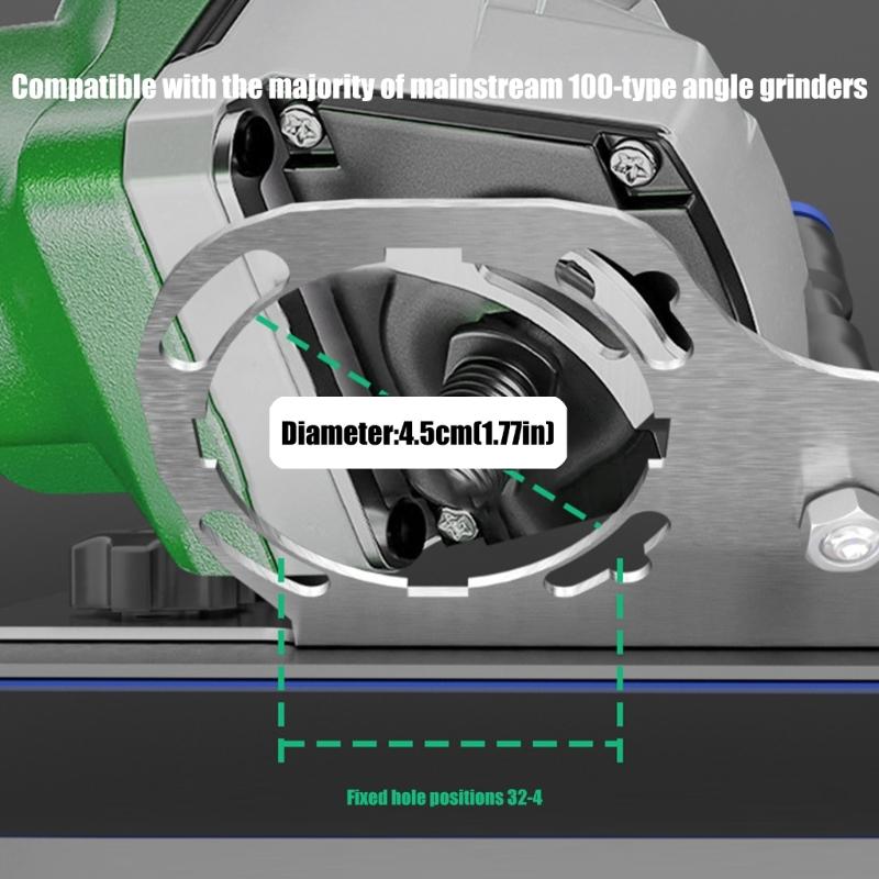 Professional Tile Cutter Attachments For 100-Type Angle Grinders Metal Construction Adjustable Guide
