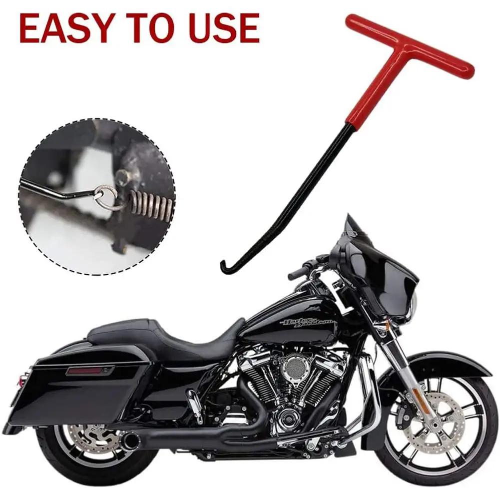 Herramienta Extractor de Muelles de Escape Motonieve ATV Motocicleta Silenciador Soporte de Escape Herramienta de Extracción Tipo Mango en T con Recubrimiento de Goma