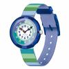 Flik Flak STRIPY FBNP226 Kids' Watch, GREEN,