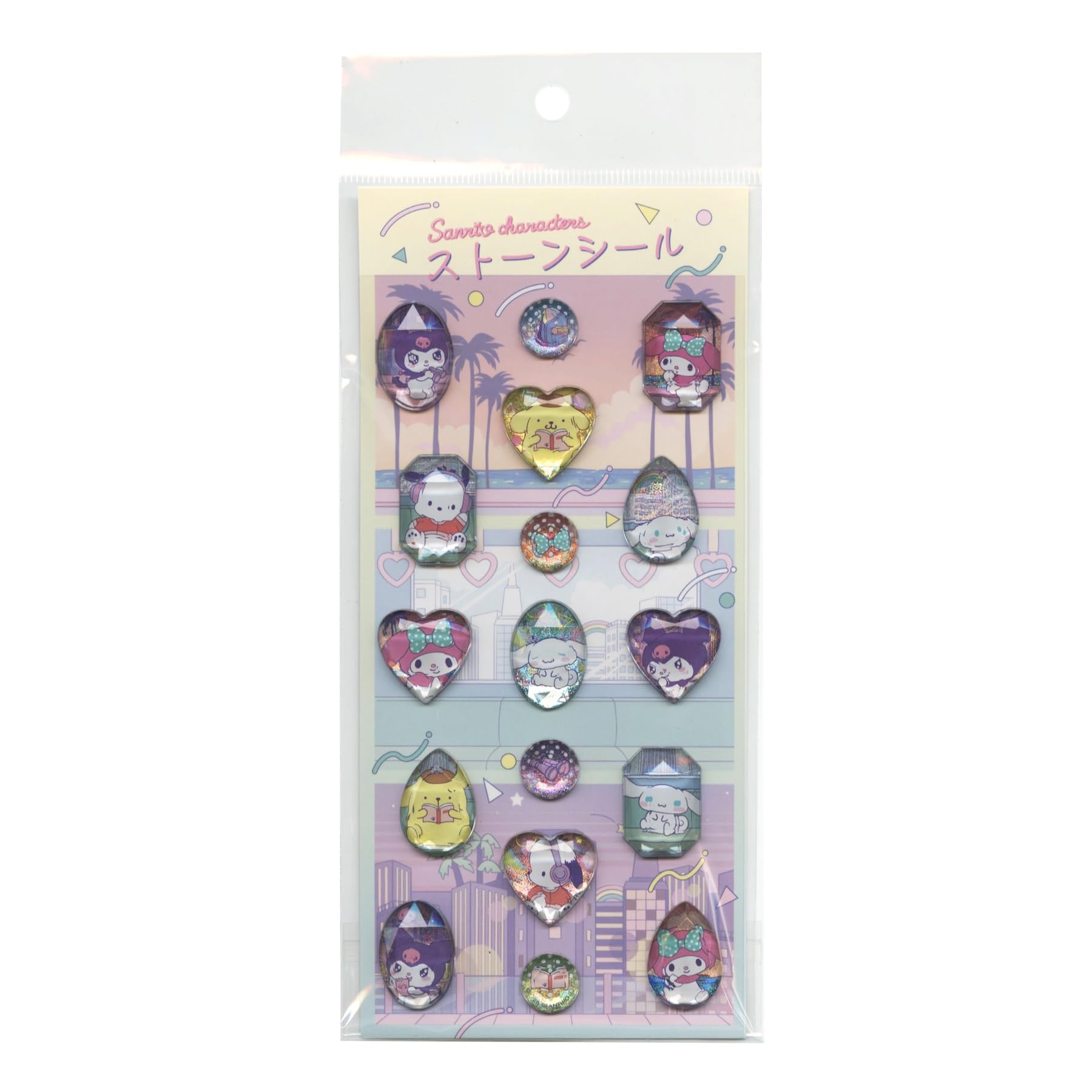 Наклейки на камни Персонажи Sanrio 3D Наклейки Милые [City Pop] 001785-54