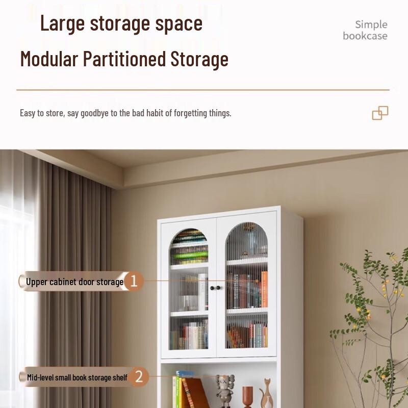 Ayoub Steel Glass Display and Storage Cabinet