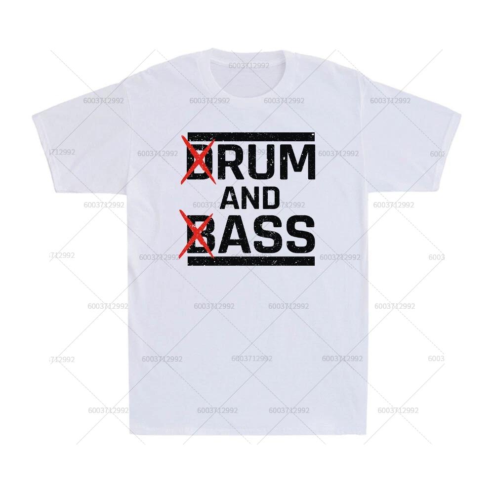 Unisexs Cotton Tshirt Drum And Bass Rum And Ass Funny Saying Sarcastic Meme Vintage Short Sleeve Tee Unisex Oversized Harajuku Top