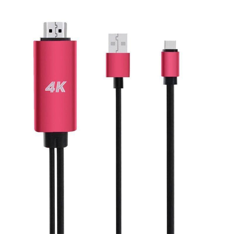 Kabel USB-C na HDMI 4K HDTV TV Cyfrowy Adapter AV Konwerter Audio Wideo dla Samsung Note