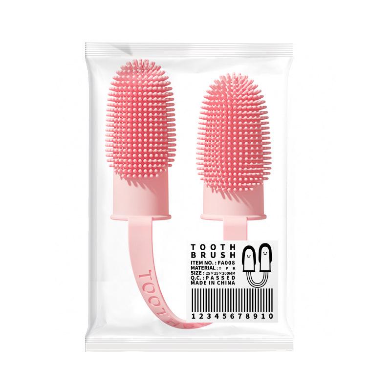 Pet Double Finger Toothbrush for Dogs & Cats - Teeth Cleaning Sleeve