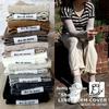 Put on socks Shade Linen Mesh Arm Made in Japan Covers, (Ice Grey)
