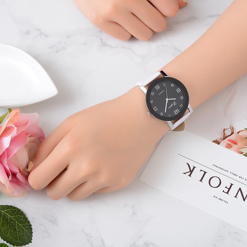 Lvpai Women's Casual Quartz Leather Band Watch Analog Valentine Gift Crystal Stainless Steel