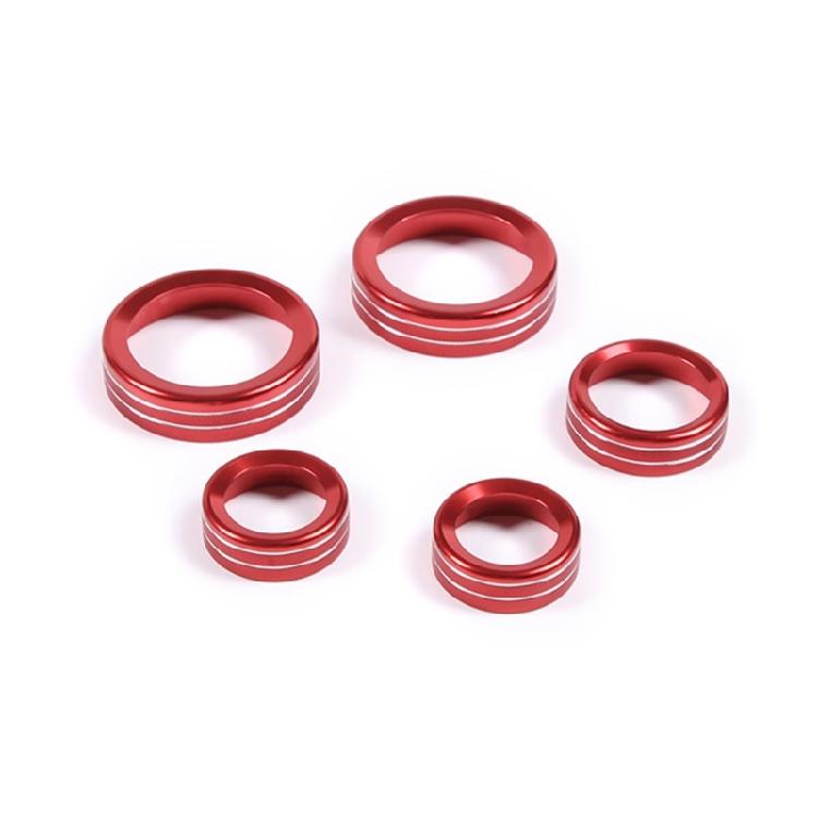Colorful Car Center Control Air Conditioner Switches Cover Trims Button Rings