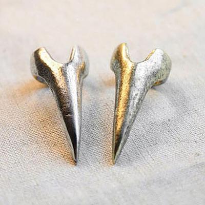 Alloy Finger Ring Simple Sharp Alloy Talon 2 Colors Ring Retro Punk Talon Rings Nail Decor Finger Claw Ring for Daily Life