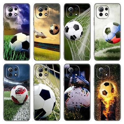 Football Field Phone Case For Xiaomi Mi POCO X3 NFC GT M4 M3 12 11T 10T Pro A3 11 Lite NE 5G 12X 11i F3 Soft TPU Black Cover