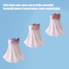 Ice Silk Sunscreen Face Guard, Three-Dimensional Tailoring Face Protector, Gradient Color Neck Clavicle UV Shield with Ear Loop, for Hiking, Fishing