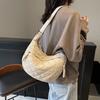 New Simple and Retro Style Lengge Women's Armpit Bag Literary Commuter Versatile Shoulder Messenger Bag