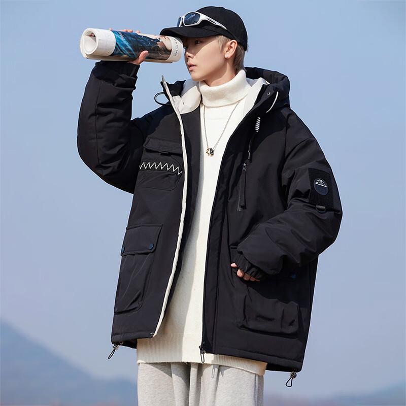 Xuezhongfei X40141667F Unisex Hooded Down Jacket