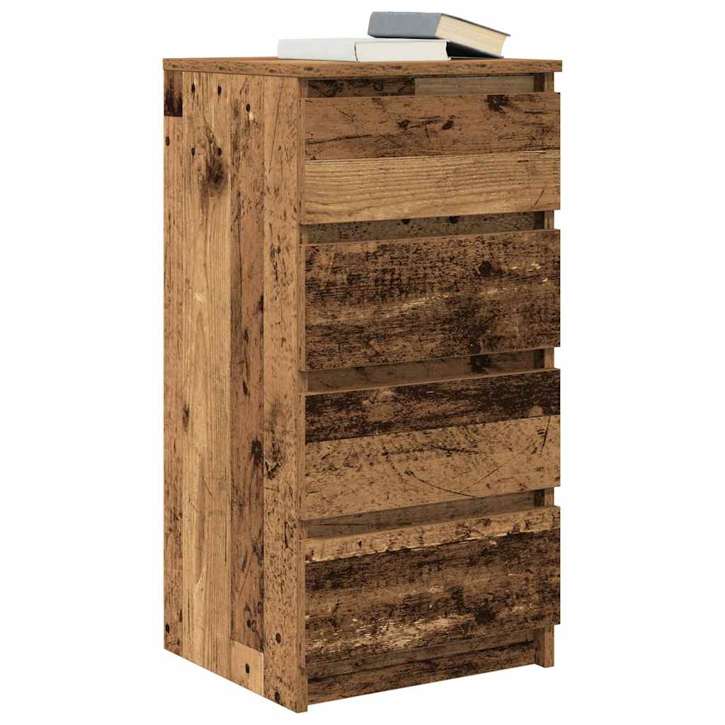 Sideboard with Rustic Wood Look 37.5 x 35 x 76 cm Engineered Wood