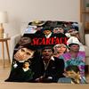 Scarface Classic Movie Tony Flannel Blanket Soft Warm Blanket Throw Blanket for Bedroom Living Room Bed Travel Picnic Gift kid