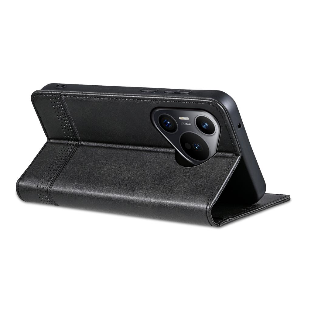 AZNS For Huawei Pura 70 Pro/Pura 70 Pro+ Case PU Leather Folio Wallet Magnetic Auto-absorbed Phone Cover