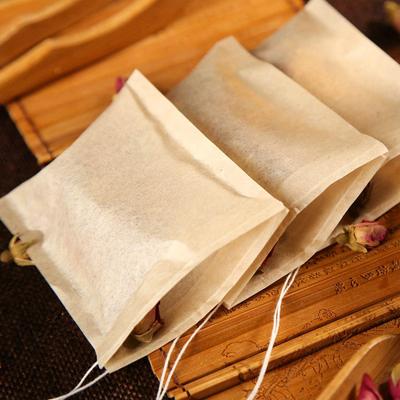 100 szt. Jednorazowych torebek do herbaty Filtr Biodegradowalny Naturalny papierowy filtr do drewna Puste torebki do herbaty do zaparzaczy do herbaty ziołowej Teaware