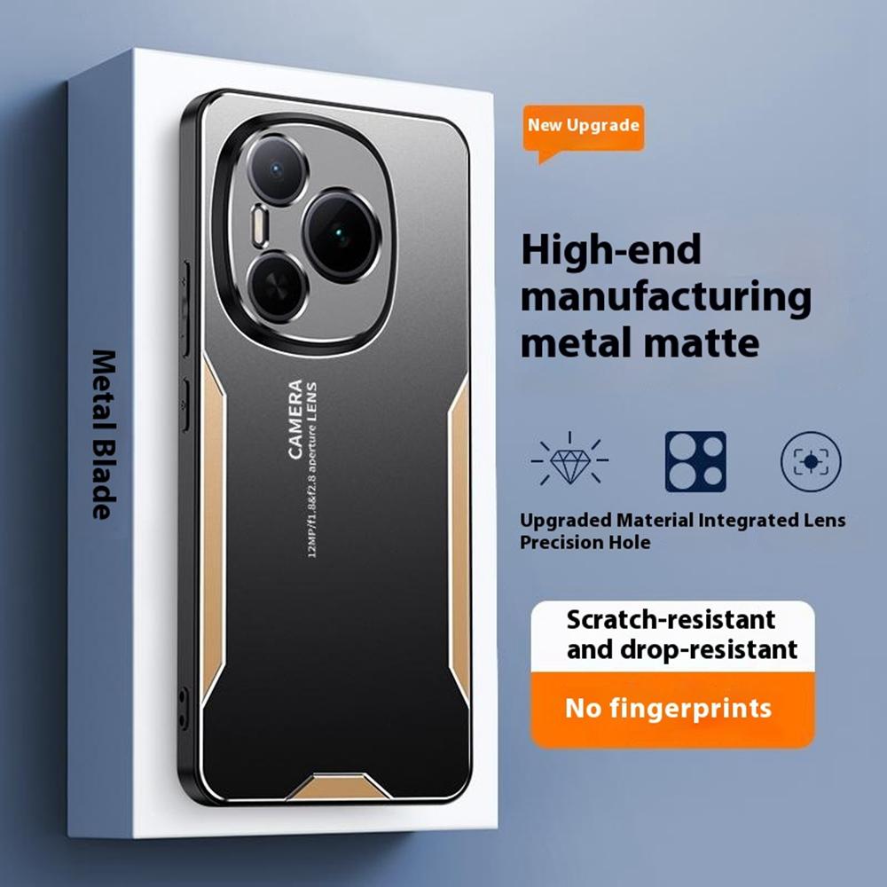 

For Honor Power 5G Phone Case Aluminium Alloy TPU PC Back Cover Silver