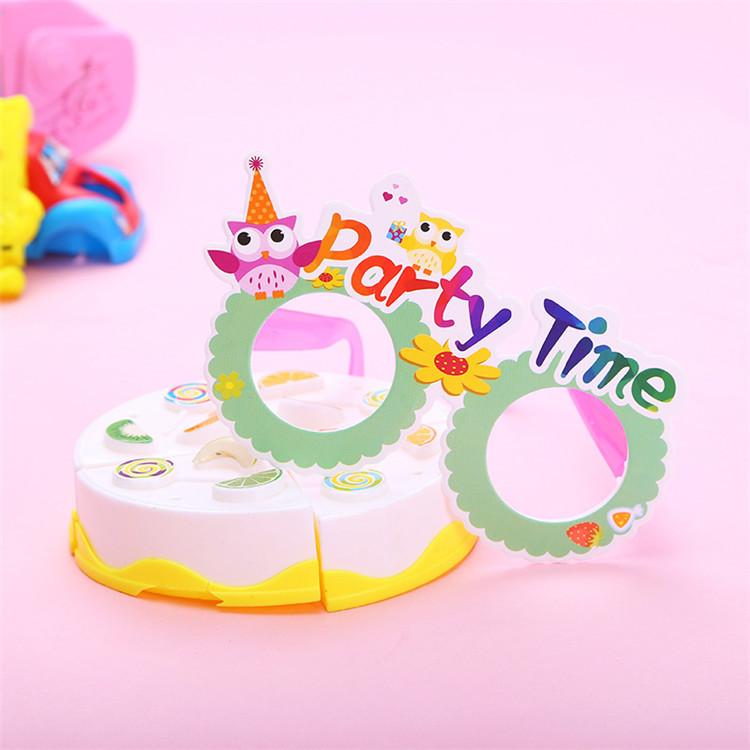 Birthday Paper Glasses Party Scene Decoration Supplies