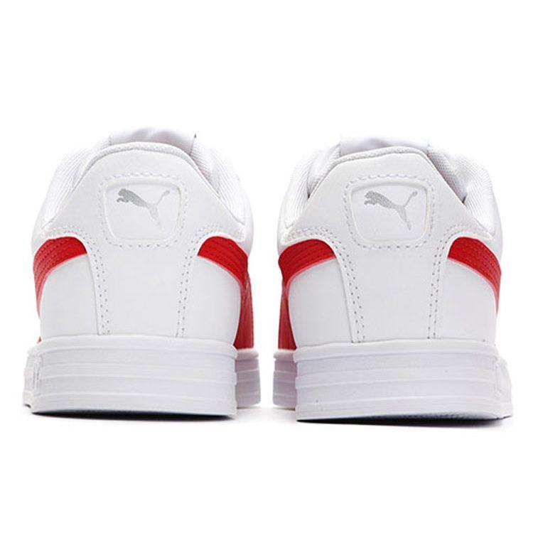 Puma Smash Vulc V3 Lo White High Risk Red Unisex Sneakers 380752-04