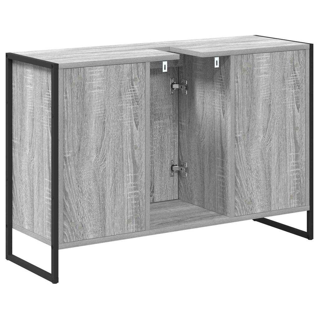 Bathroom Cabinet Grey Sonoma 90 X 30 X 60 Cm Particleboard