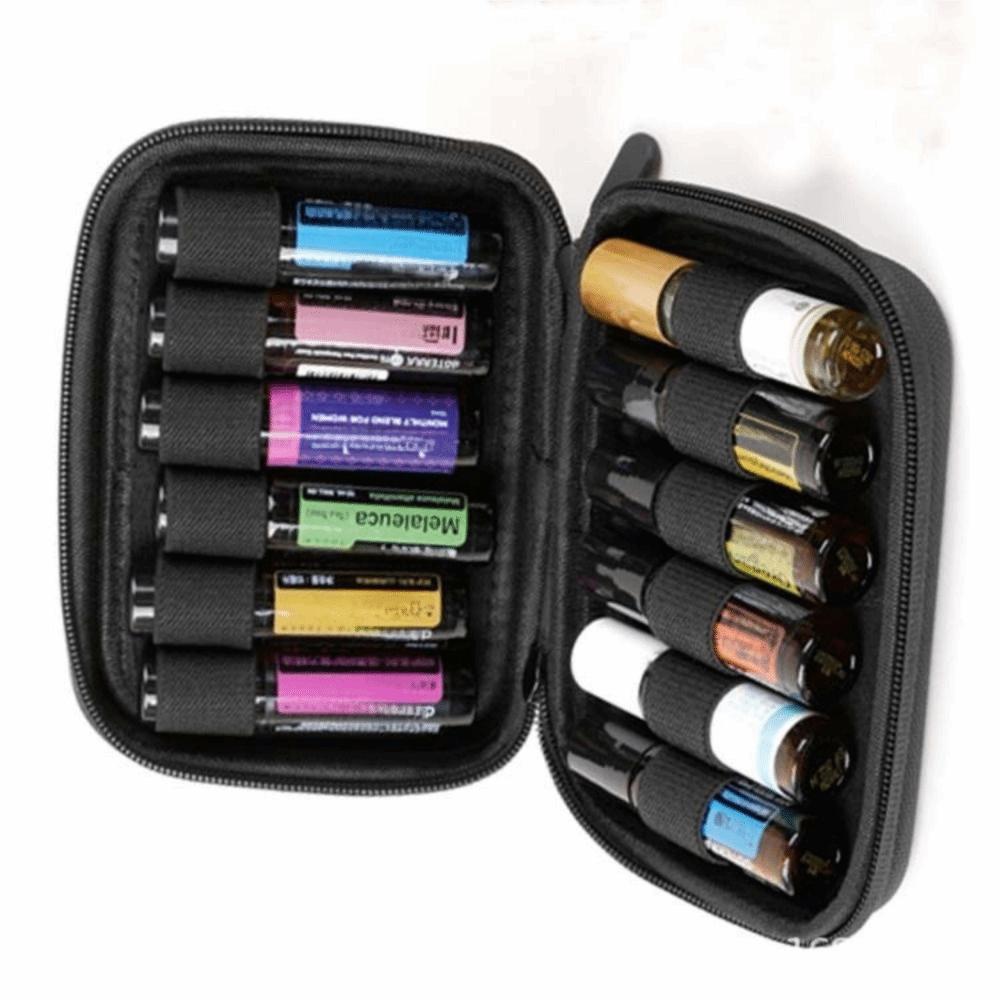 10ML Fassungsvermögen Ätherisches Öl Etui Stoßfest Parfümbox Praktische Aromatherapie Aufbewahrungstasche Reise