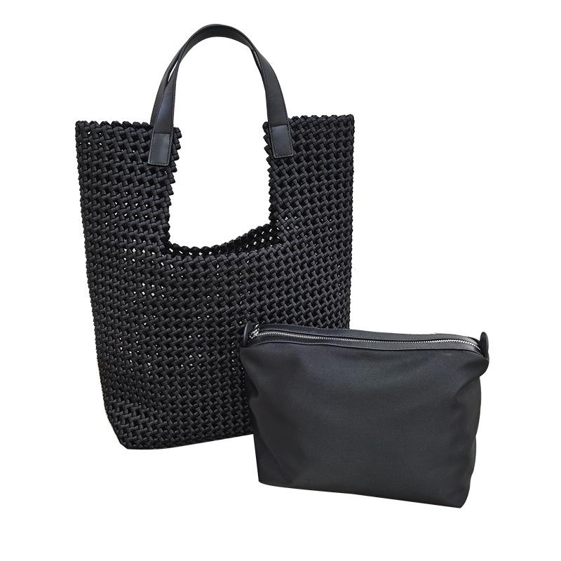 New Hand-Woven Oxford Cloth Women'S Shoulder Bag with Large Capacity Tote Bag Fashionable Mother Bag Popular Hot Selling