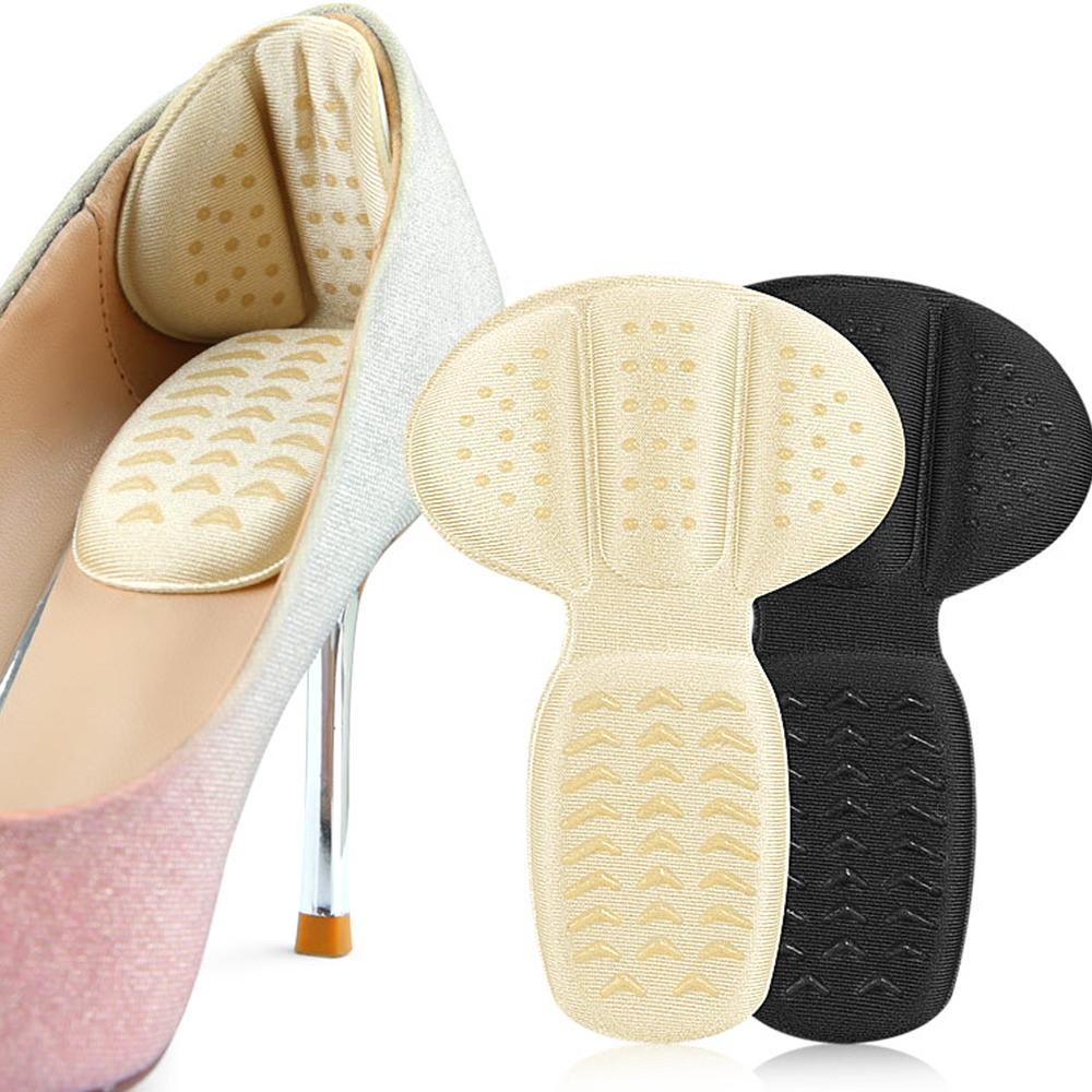 Non Slip Heel Stickers Size Reducer T-Shaped Shoes Insoles Pain Relief Breathable Heel Protection Feet Pads Foot Care Pad