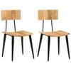 Day and Night - Day and Night Dining Chairs 2 Pcs Solid Mango Wood 44x40x80 Cm