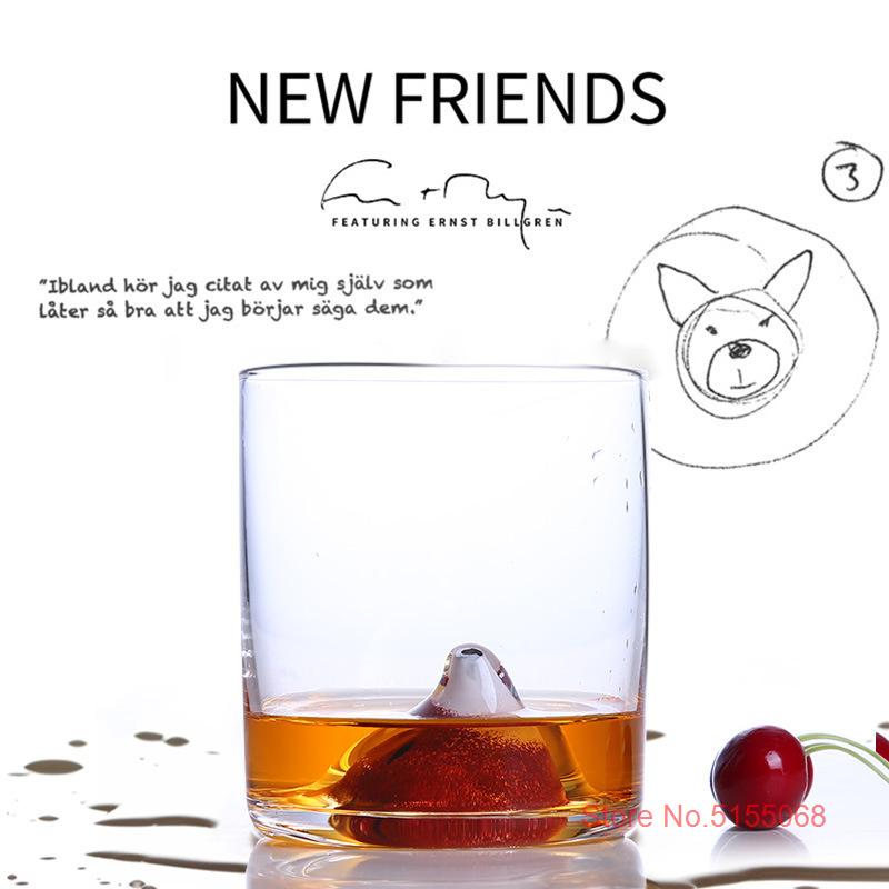 Nové Přátele Sklenice na Whiskey Barevná 3D Zvířecí Hlava Sklenice na Víno Severský Styl Medvěd Sklenice na Vodu Pták Šálek na Kávu Pivní Půllitr Dropshipping