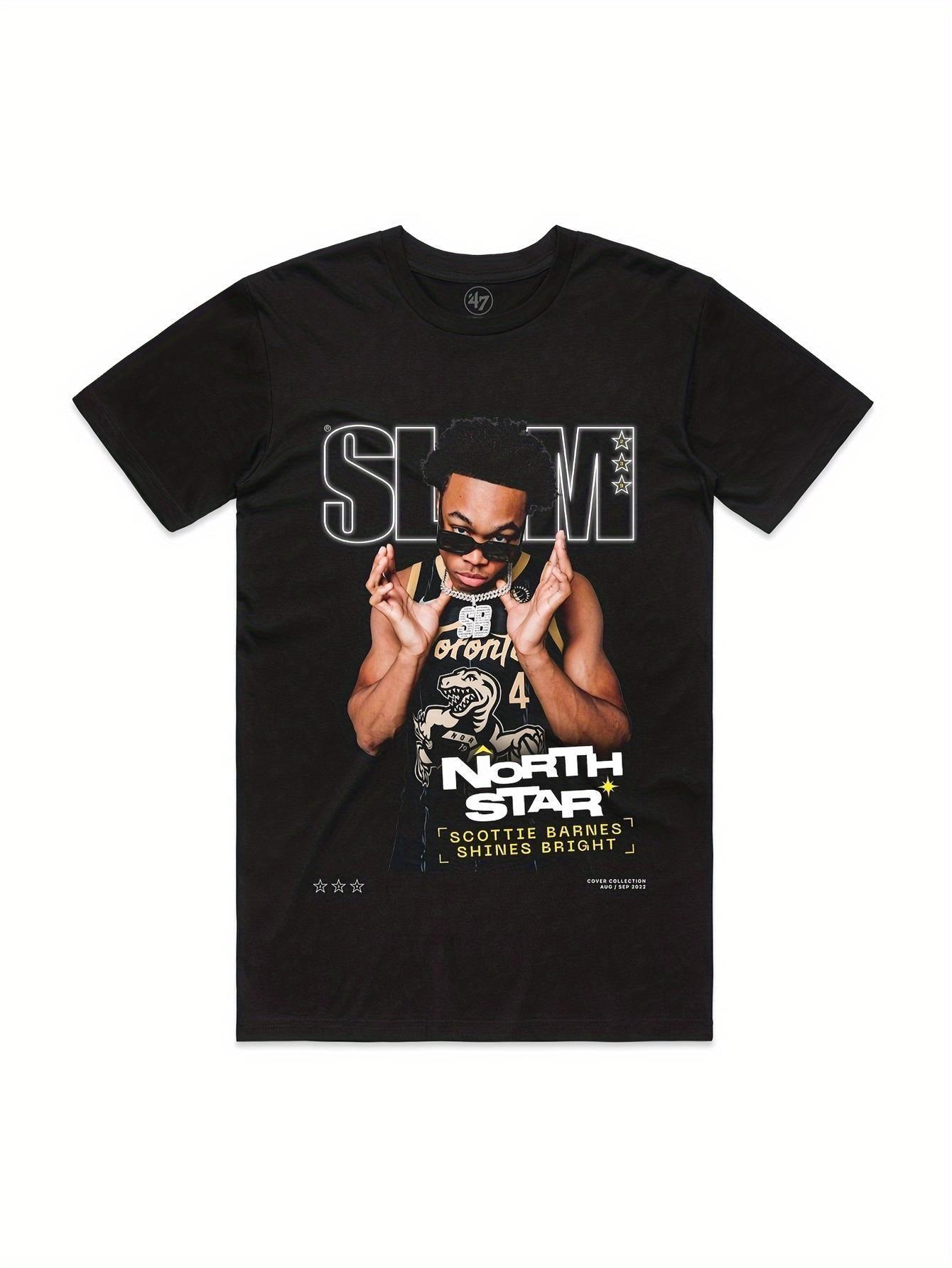 Vintage-style SLAM Pullover T-shirt - Scottie Barnes Design S