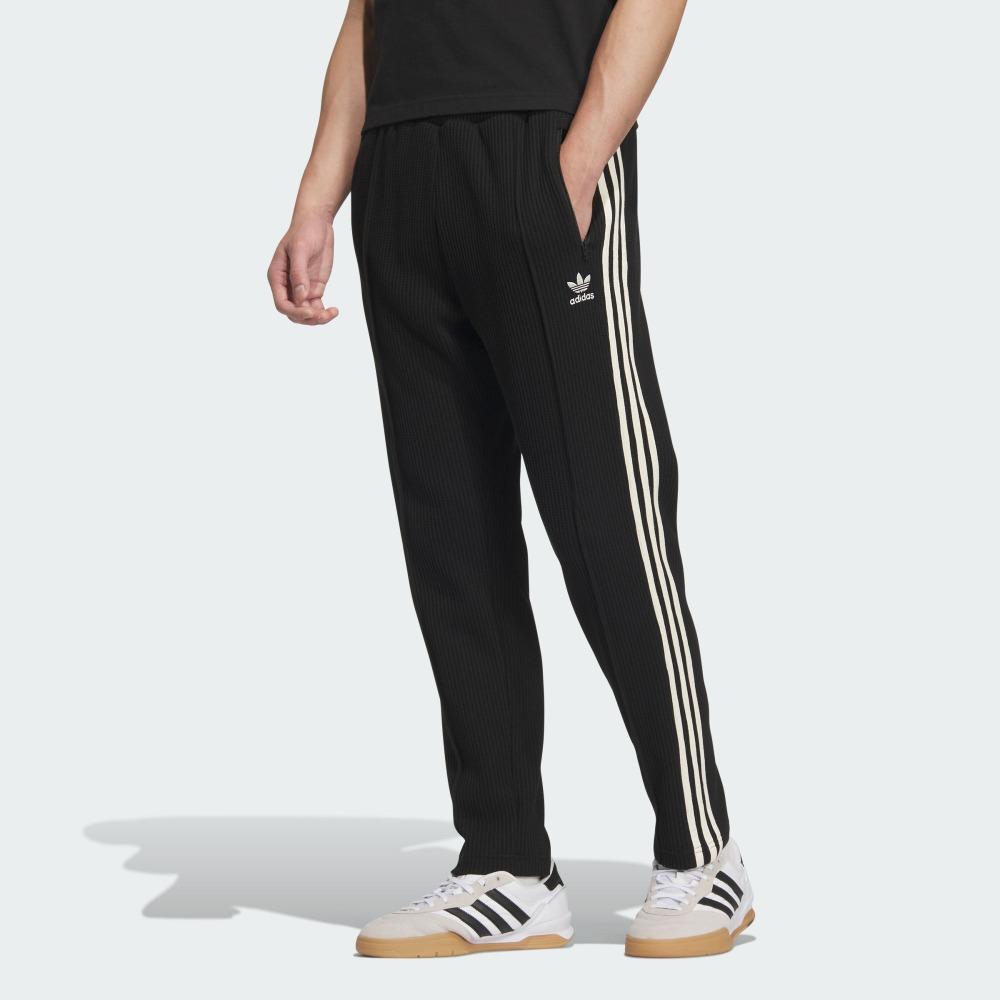 adidas Logo Originals Cor Sólida Moda Versátil Esporte Casual Calças Unissex Calças Preto JX2816