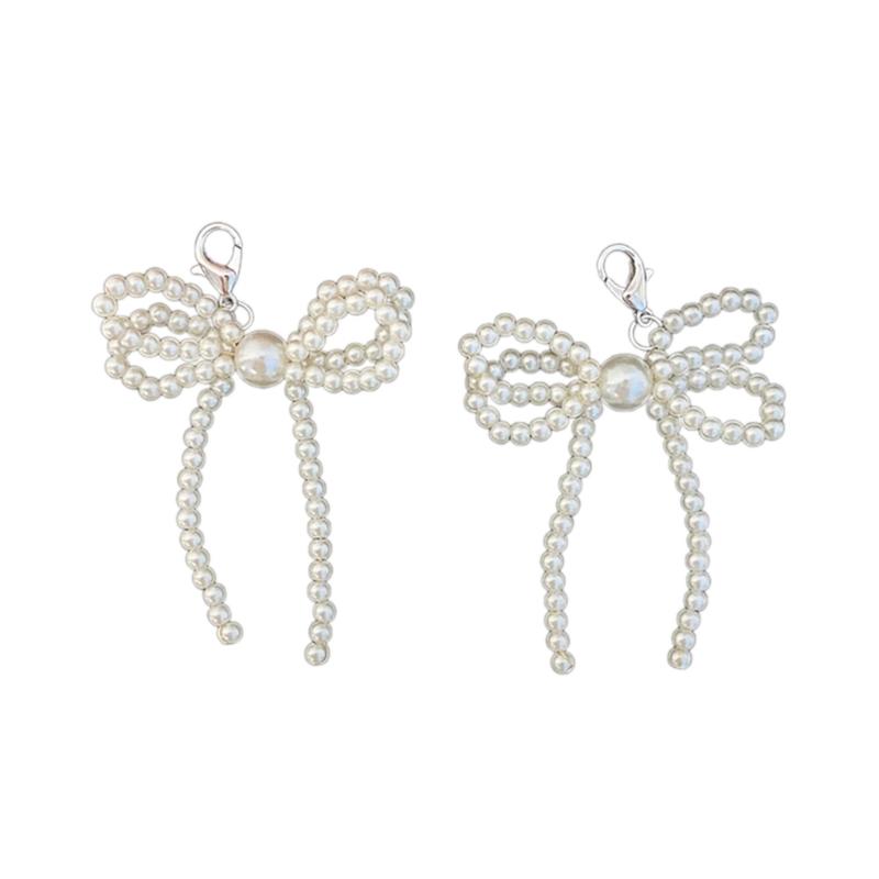 Zarif İnci Boncuklu Fiyonk Ayakkabı Klipsleri Moda Ayakkabı Asma Dekorasyonu Kadın Ayakkabıları İçin Ayakkabı Aksesuarı