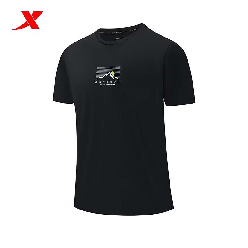 Xtep Men's Versatile Sport Short Sleeve Knit T-Shirt