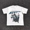 Retro Ateez 2026 Wereldtournee in Fantasy T-shirt, ATEEZ Golden Hour Deel 2 Shirt, Ateez IJs op Mijn Tanden, Hip Hop Streetwear Oversized T-shirt