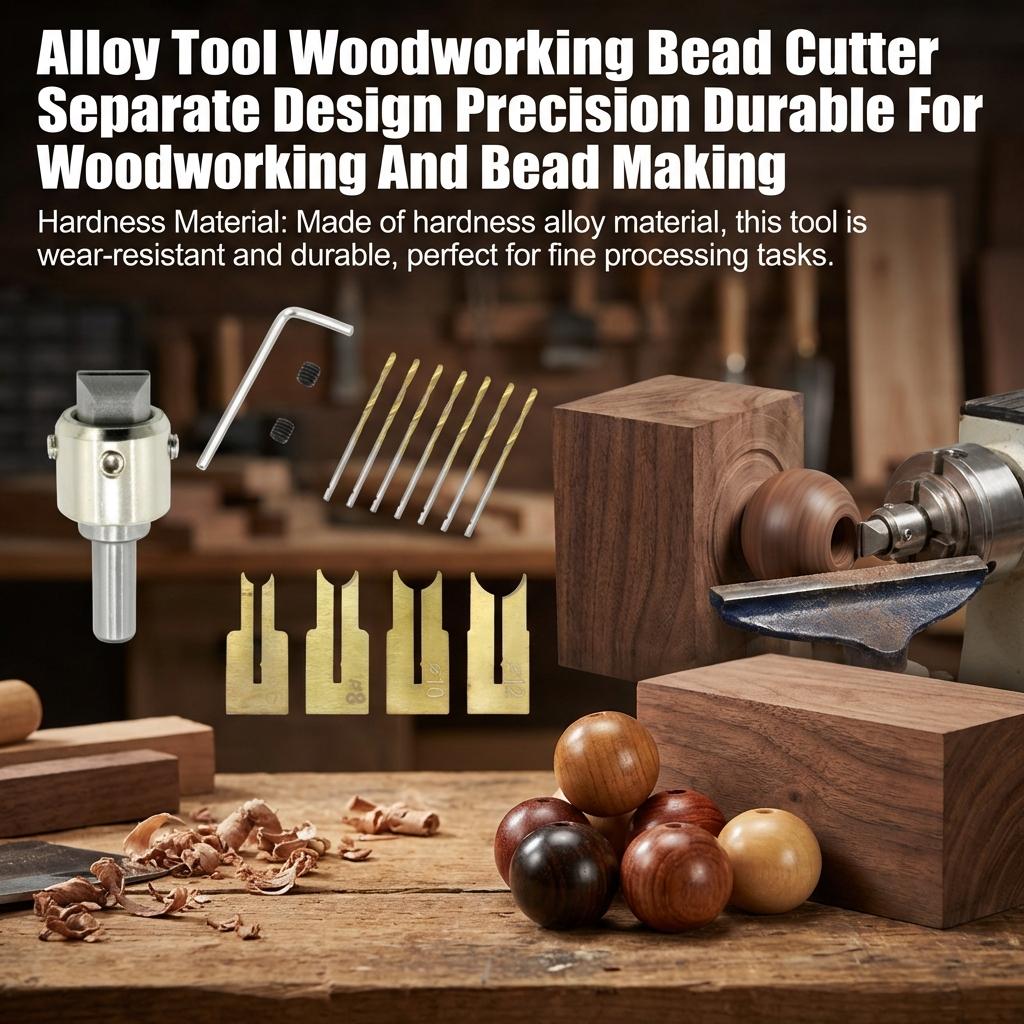 Alloy Tool Woodworking Bead Cutter Separate Design Precision Durable For Woodworking And Bead Making