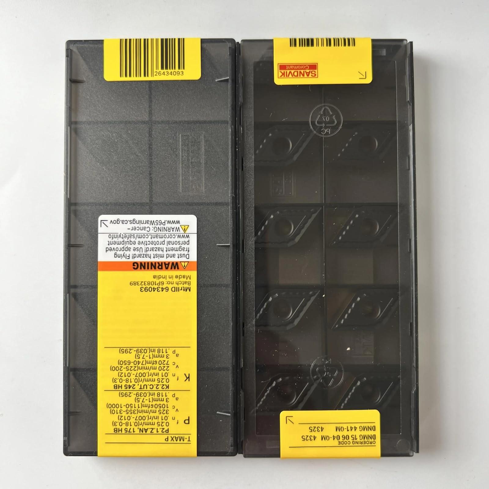 

Original Sandvik / DNMG150604-QM 4325 /CNC lathe carbide blade 10 Pcs