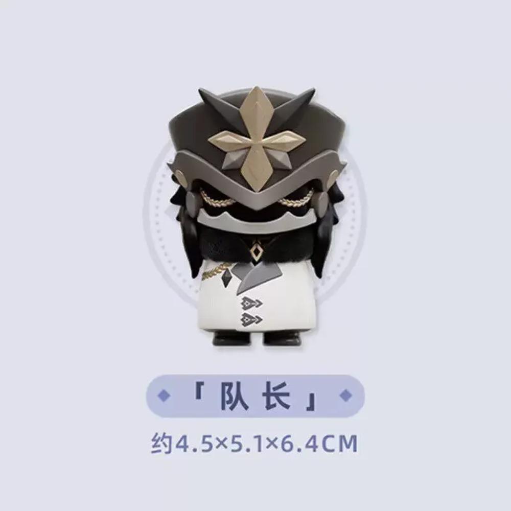 Genshin Impact Op Voorraad Fatui Harbingers Serie Blind Box Kawaii Trendy Q Versie Anime Figuur Collectie Desktop Verrassingscadeau