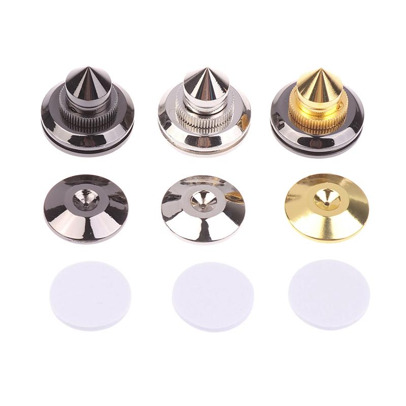 4Pcs/Set 30*27Mm Speakers Stand Feet Foot Pad Pure Copper Loudspeaker Box Spikes Cone Floor Shock Absorber Foot Nails