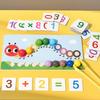 Wooden Toy Kids With Colorful Beads Caterpillar Early Education Cognitive Skills