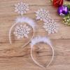 Christmas Headband 6pcs Christmas Decorative Headband Adorable Hair Bands Cute Snowflake Hair Hoops Snowflake Headdress Birthday Favors Halloween
