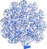 24 Pcs 12 inch latex transparent glitter balloons colorful confetti balloons for birthday  wedding party Festival decoration