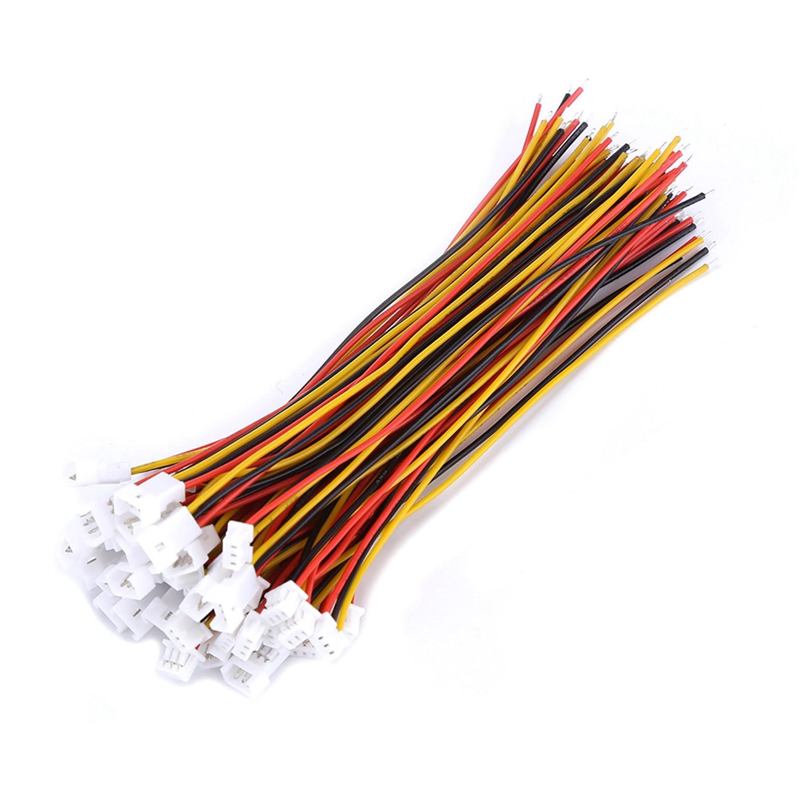 

20 Sets pack Micro JST 1.25MM 3 pin Male&Female Connector Plug with Wires Cables(3Pin)