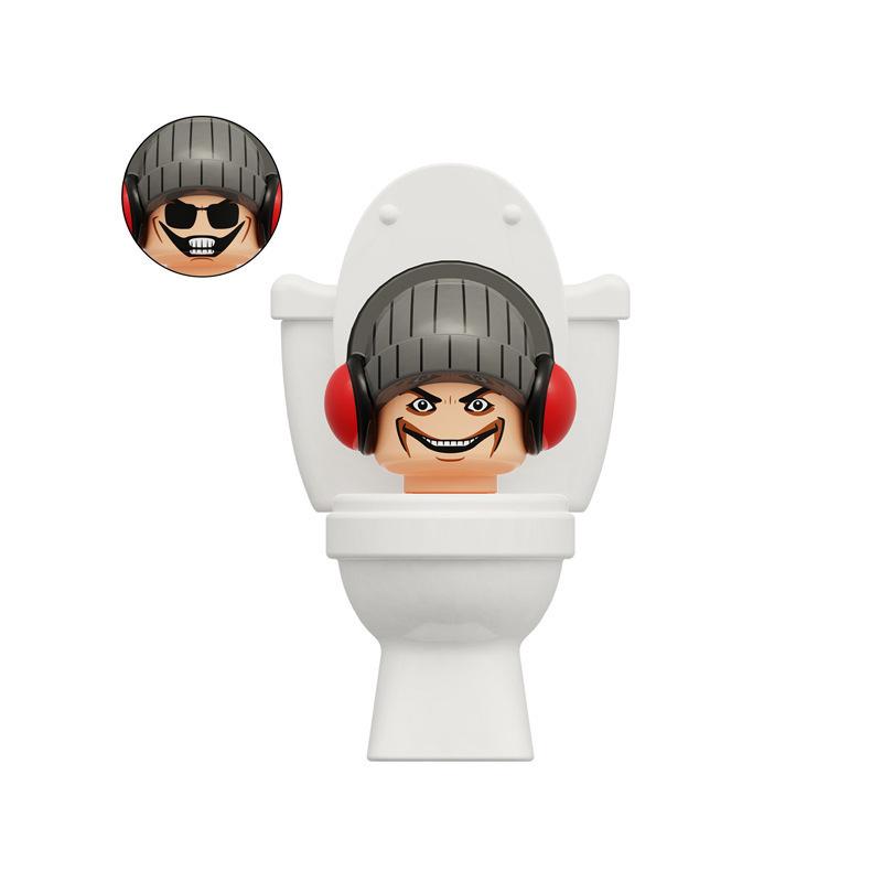 Building Block Toilet Man Monitoring Human Figure Titan Speaker And Tv Man Figure Assembly Play