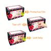 Foldable Baby Floor Mirror Soft Fabric Play Mat Double Sided Tummy Time Activity Mirror for Infant Development and Sensory Stimulation